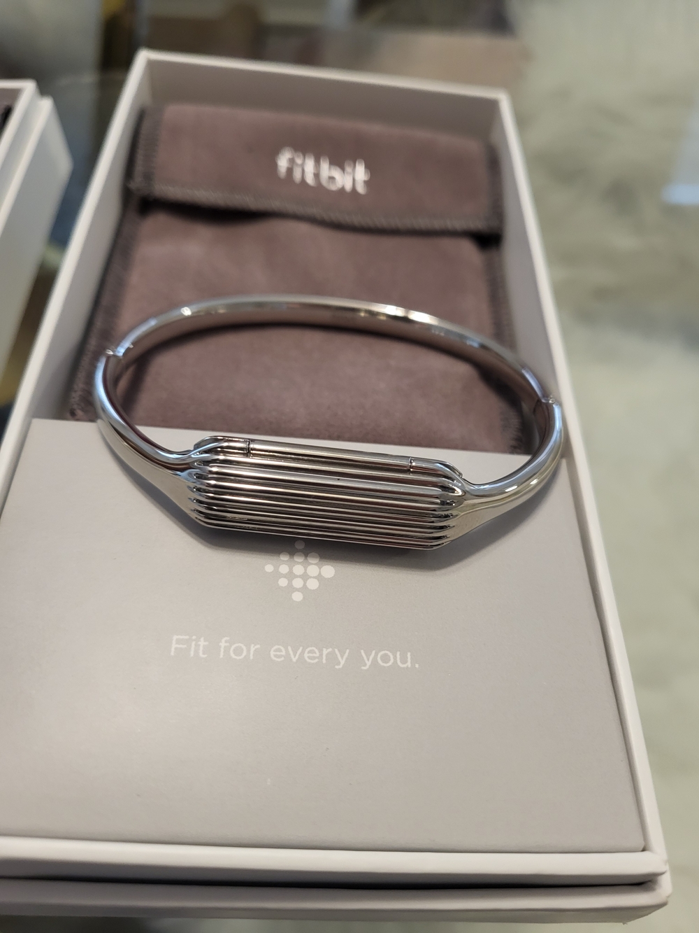 fitbit flex 2 tracker in teal and gray